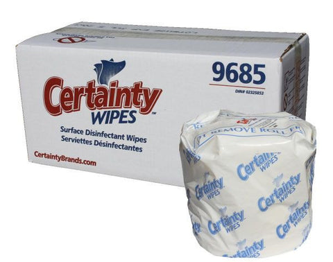 Certainty Fitness Wipes (1000/roll, 2 rolls per case)