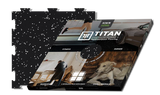 Titan Premium Rubber Gym Floor Tiles- 4 Pack