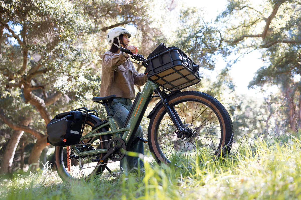 Rad Power Bikes Radster Trail Electric Off Road Bike Fir Green