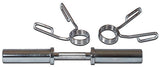 Olympic Dumbbell Handle With Spring Clip Collars