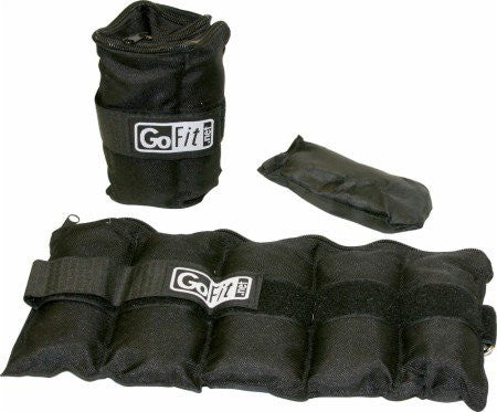 GoFit Adjustable Ankle Weight 5lb Pair