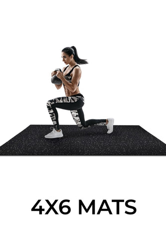 4' x 6' x 3/4" Rubber Mat For Gym Floor